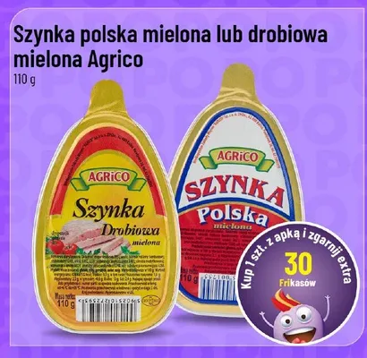 Szynka polska mielona lub drobiowa mielona Agrico promocja w POLOmarket