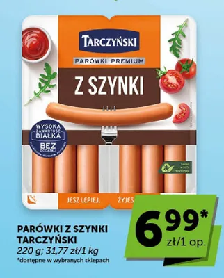 Parówki premium z szynki Tarczyński promocja w Euro Sklep