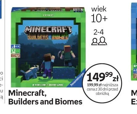 Gra Minecraft Builders and Biomes promocja w Empik