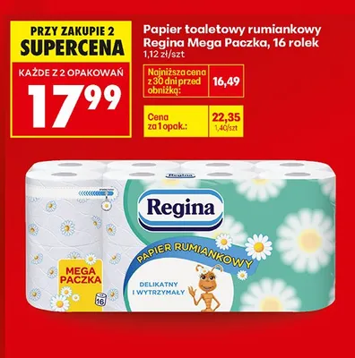Papier toaletowy rumiankowy Mega Paczka promocja w Biedronka