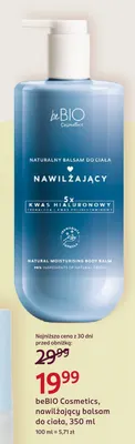 Nawilżający balsam do ciała beBIO Cosmetics promocja w Rossmann