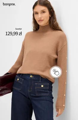 Sweter Bonprix promocja w bonprix