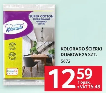 Ścierki domowe Kolorado 25 SZT. promocja w Selgros