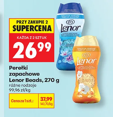 Perełki zapachowe Lenor Beads promocja w Biedronka