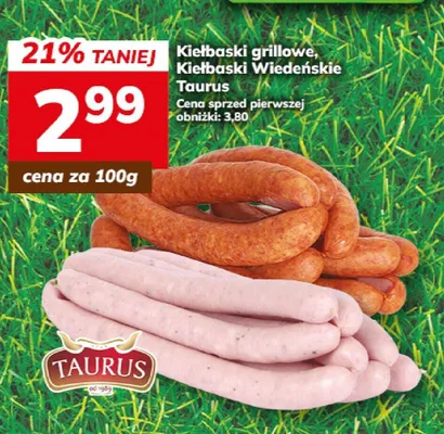 Kiełbaski grillowe Taurus promocja w Hitpol