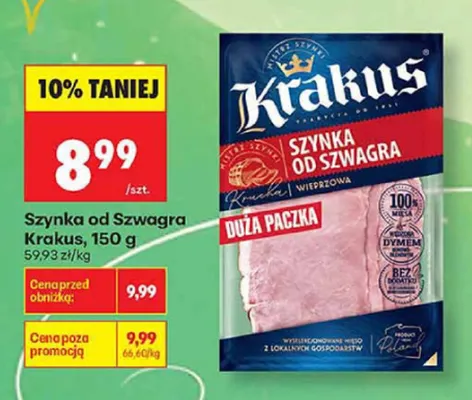 Szynka od Szwagra Krakus wieprzowa promocja w Biedronka