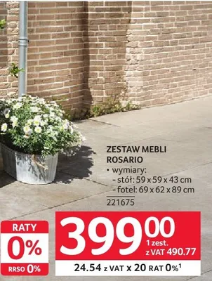 Zestaw mebli Rosario promocja w Selgros