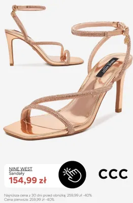 Sandały damskie Nine West promocja w CCC