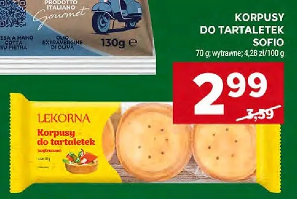 Korpusy do tartaletek Sofiq Lekorna promocja w Stokrotka