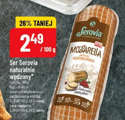 Ser Serovia naturalnie wędzony promocja w POLOmarket