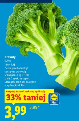 Brokuły promocja w Lidl