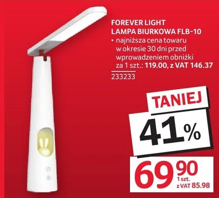 Lampka biurkowa FOREVER LIGHT FLB-10 promocja w Selgros