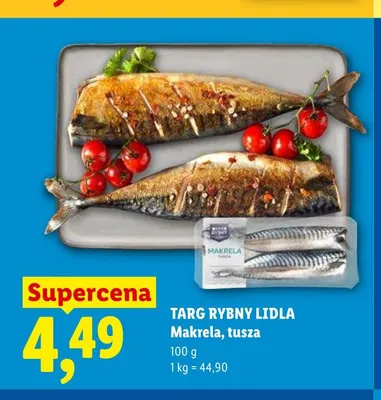 Makrela tusza Targ Rybny Lidla promocja w Lidl