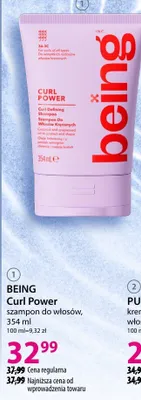 Szampon do włosów Curl Power BEING promocja w Hebe