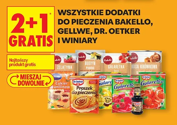 Wszystkie dodatki do pieczenia promocja w Biedronka