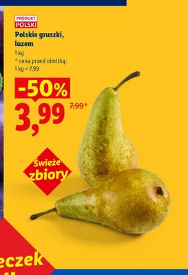 Gruszki polskie promocja w Lidl