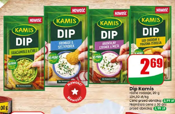 Dip Kamis Ser Cheddar & Prażona Cebulka promocja w Dino