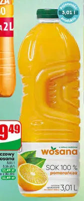 Sok 100% pomarańczowy Fortuna promocja w Dino