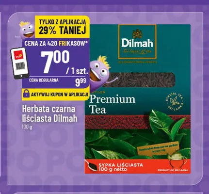 Herbata czarna liściasta Dilmah Premium Tea promocja w POLOmarket
