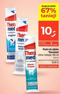 Pasta do zębów Theramed promocja w Dealz