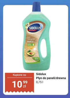 Płyn do paneli i drewna Sidolux Expert promocja w Dino