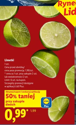 Limetki promocja w Lidl