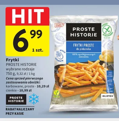 Frytki Proste Historie promocja w Intermarche
