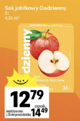 Sok jabłkowy Codzienny promocja w Delikatesy Centrum