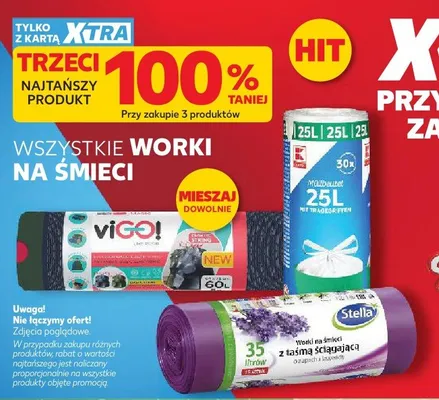 Worki na śmieci Stella promocja w Kaufland