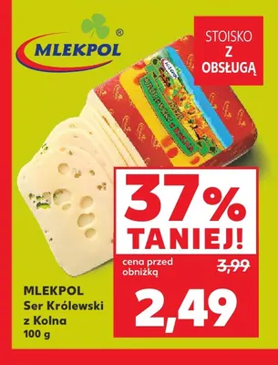 Ser Królewski z Kolna Mlekpol promocja w Kaufland