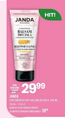 Suplementacyjny balsam do ciała Janda promocja w Drogerie Natura