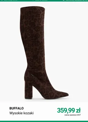 Wysokie kozaki Buffalo promocja w Deichmann