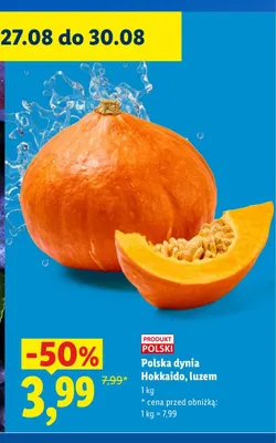 Dynia Hokkaido polska luzem promocja w Lidl