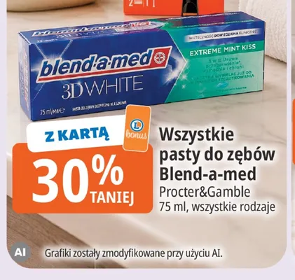 Pasta do zębów Blend-a-med 3D White promocja w Leclerc