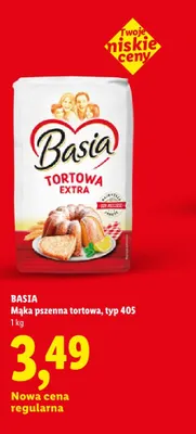 Mąka pszenna tortowa typ 405 Basia promocja w Lidl