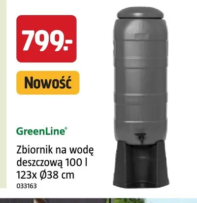 Zbiornik na wodę deszczową GreenLine 100 l promocja w Jula