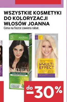 Kosmetyki do koloryzacji włosów Joanna promocja w Stokrotka