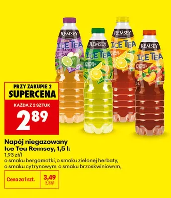 Napój niegazowany Ice Tea Remsey o smaku bergamotki promocja w Biedronka