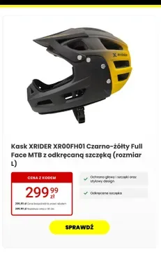 Kask Full Face MTB  promocja w Media Expert