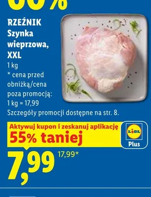 Szynka wieprzowa Rzeźnik XXL promocja w Lidl