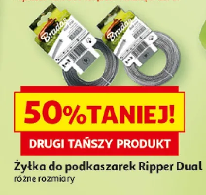 Żyłka do podkaszarek Ripper Dual Bradas promocja w Auchan