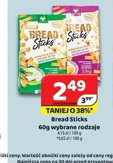 Paluszki chlebowe Bread Sticks promocja w Delfin
