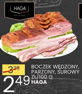 Boczek wędzony, parzony, surowy promocja w Wafelek