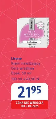 Krem nawilżający Lirene Cera wrażliwa promocja w Drogerie DM