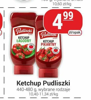 Ketchup Pudliszki promocja w Delikatesy Sezam