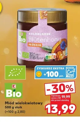 Miód wielokwiatowy K-Bio promocja w Kaufland