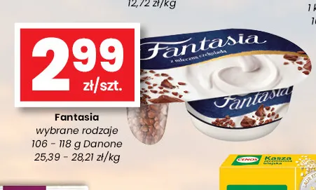 Jogurt Fantasia z mleczną czekoladą promocja w emma MARKET