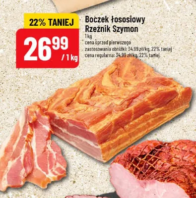 Boczek łososiowy Rzeźnik Szymon promocja w POLOmarket