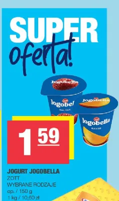 Jogurt Jogobella wybrane rodzaje promocja w SPAR