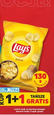 Chipsy gładkie Lay's Salted promocja w Kaufland